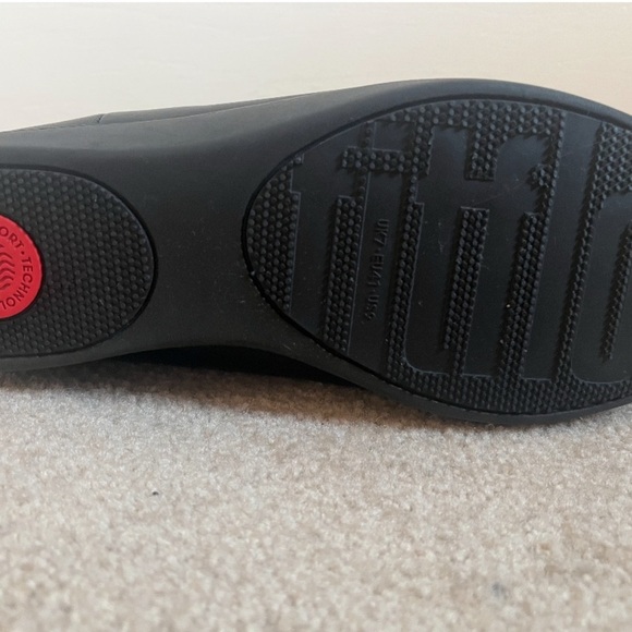 FitFlop Black Leather Chelsea Boots – Size US 9 / EU 41 Comfort Technology - Picture 2 of 7